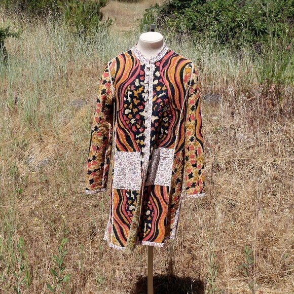 Reversible Bohemian Quilted Coat - Picture 3 of 7